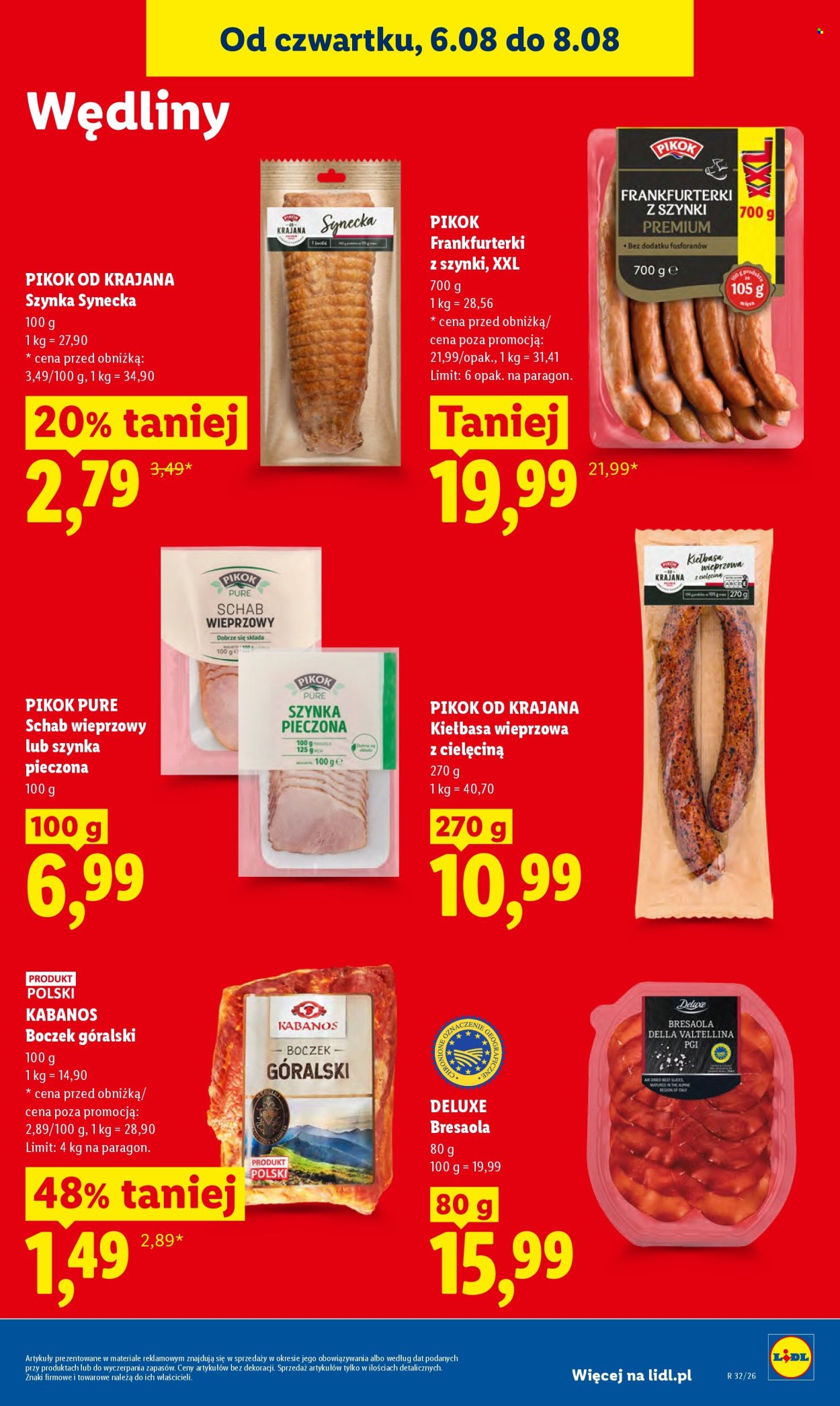 Leták Lidl - 6.8.2026 - 8.8.2026. Strana 63