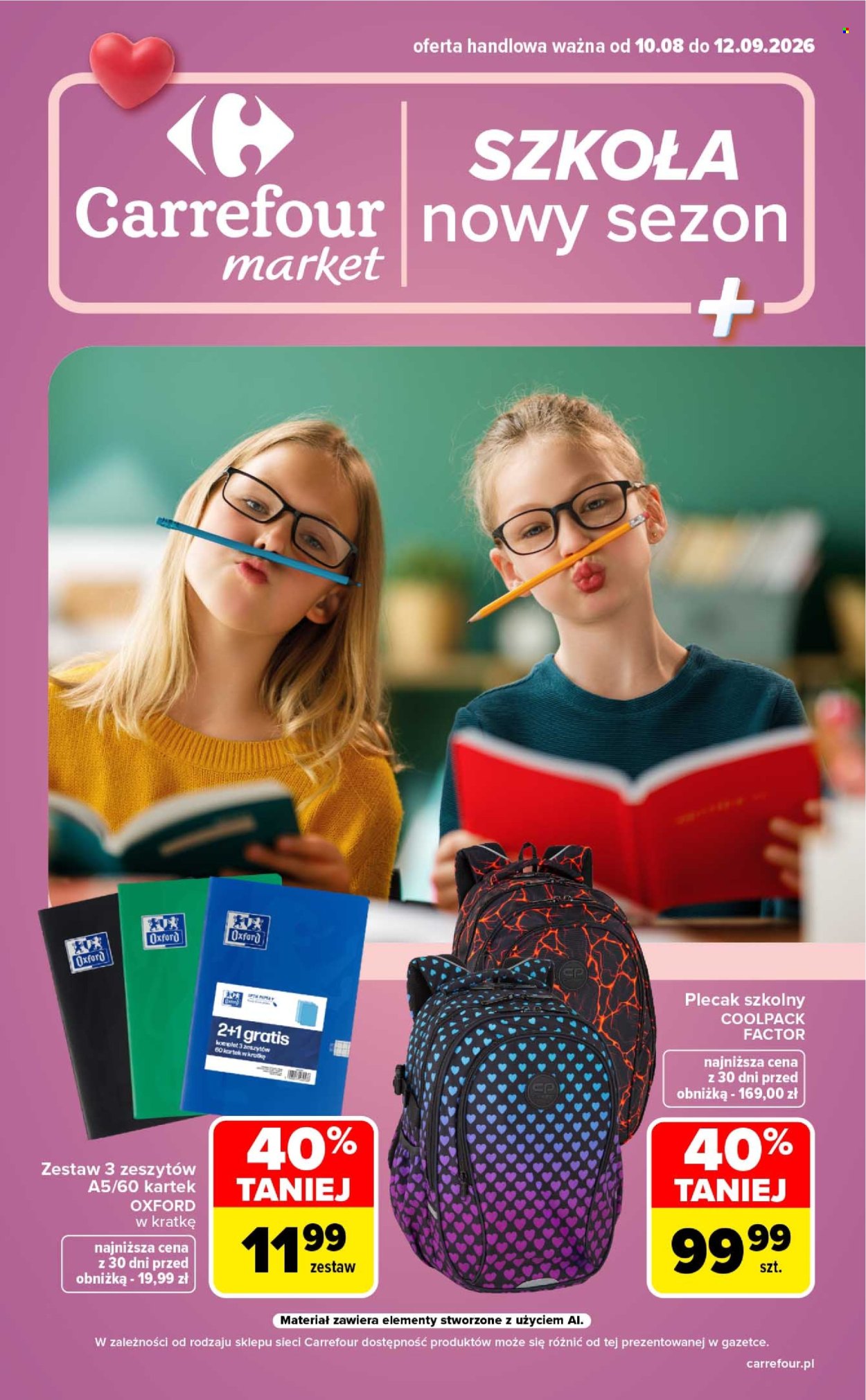Gazetka Carrefour Market - 10.08.2026 - 12.09.2026. Strona 1