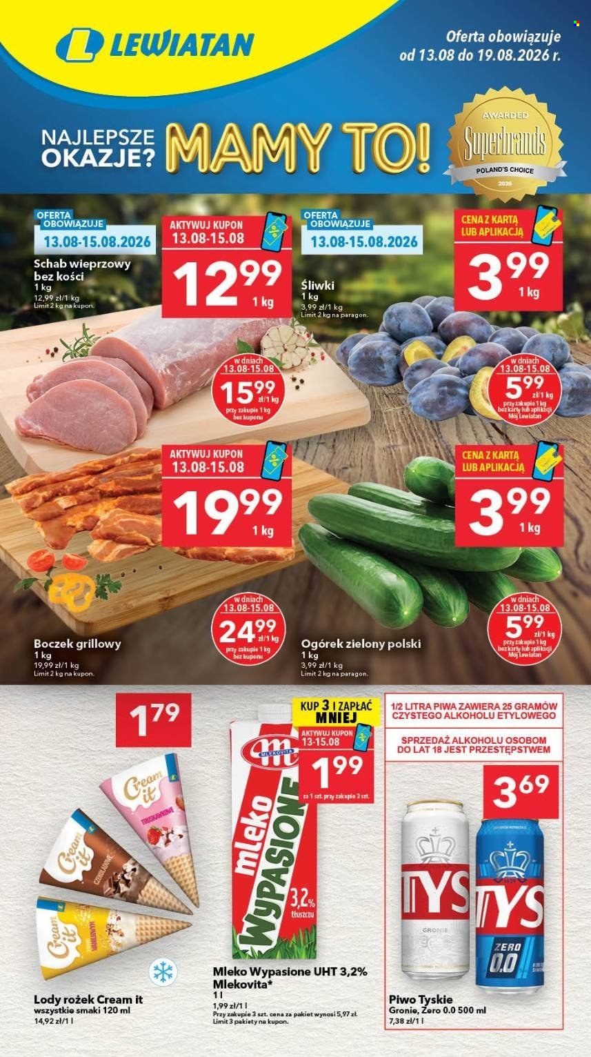 Gazetka Lewiatan - 13.08.2026 - 19.08.2026. Strona 1