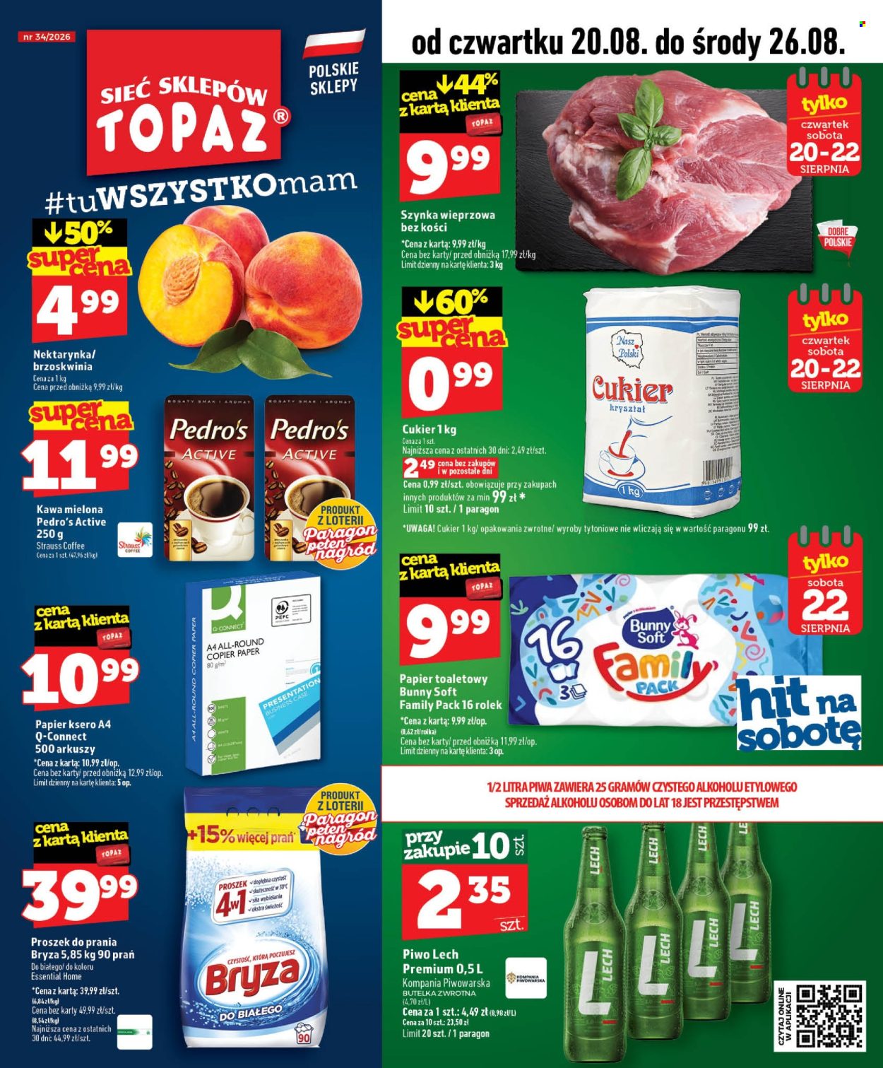 Gazetka Topaz - 20.08.2026 - 26.08.2026. Strona 1