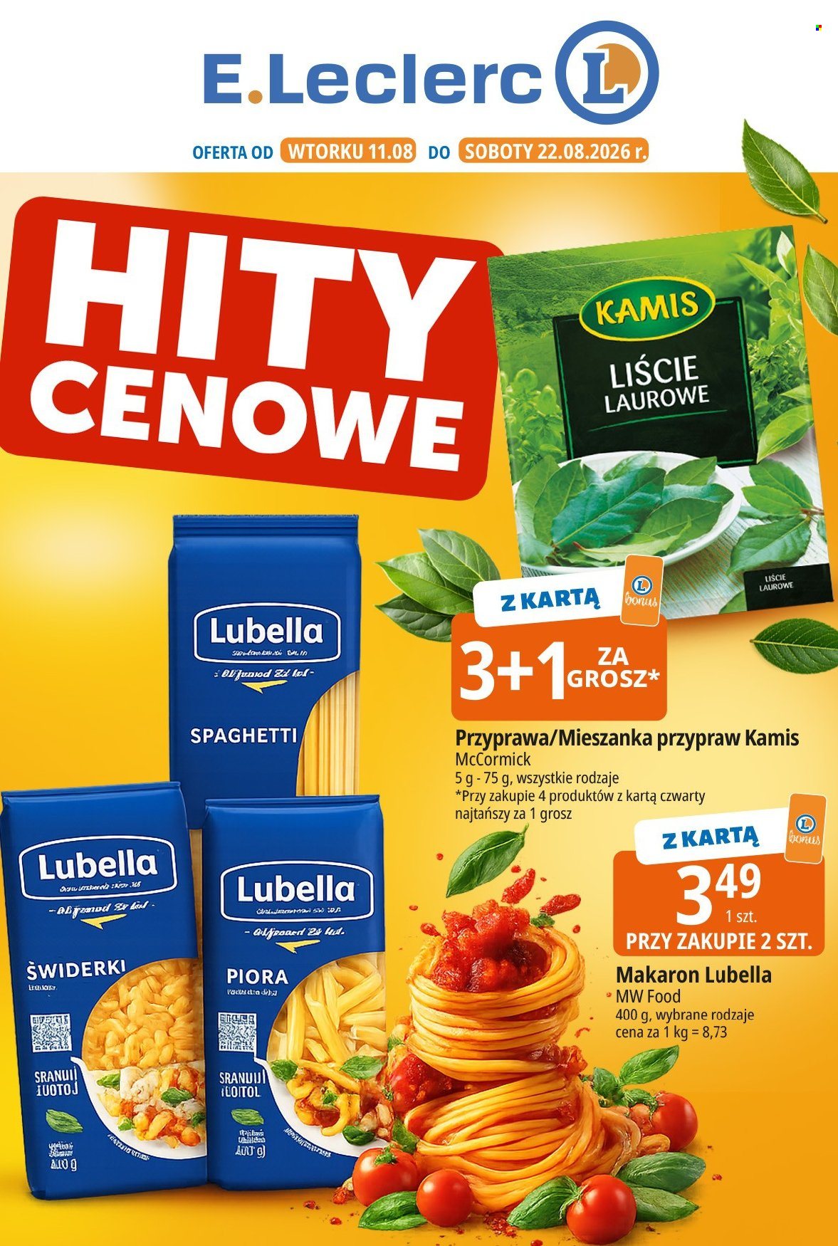 Gazetka E.Leclerc - 11.08.2026 - 22.08.2026. Strona 1