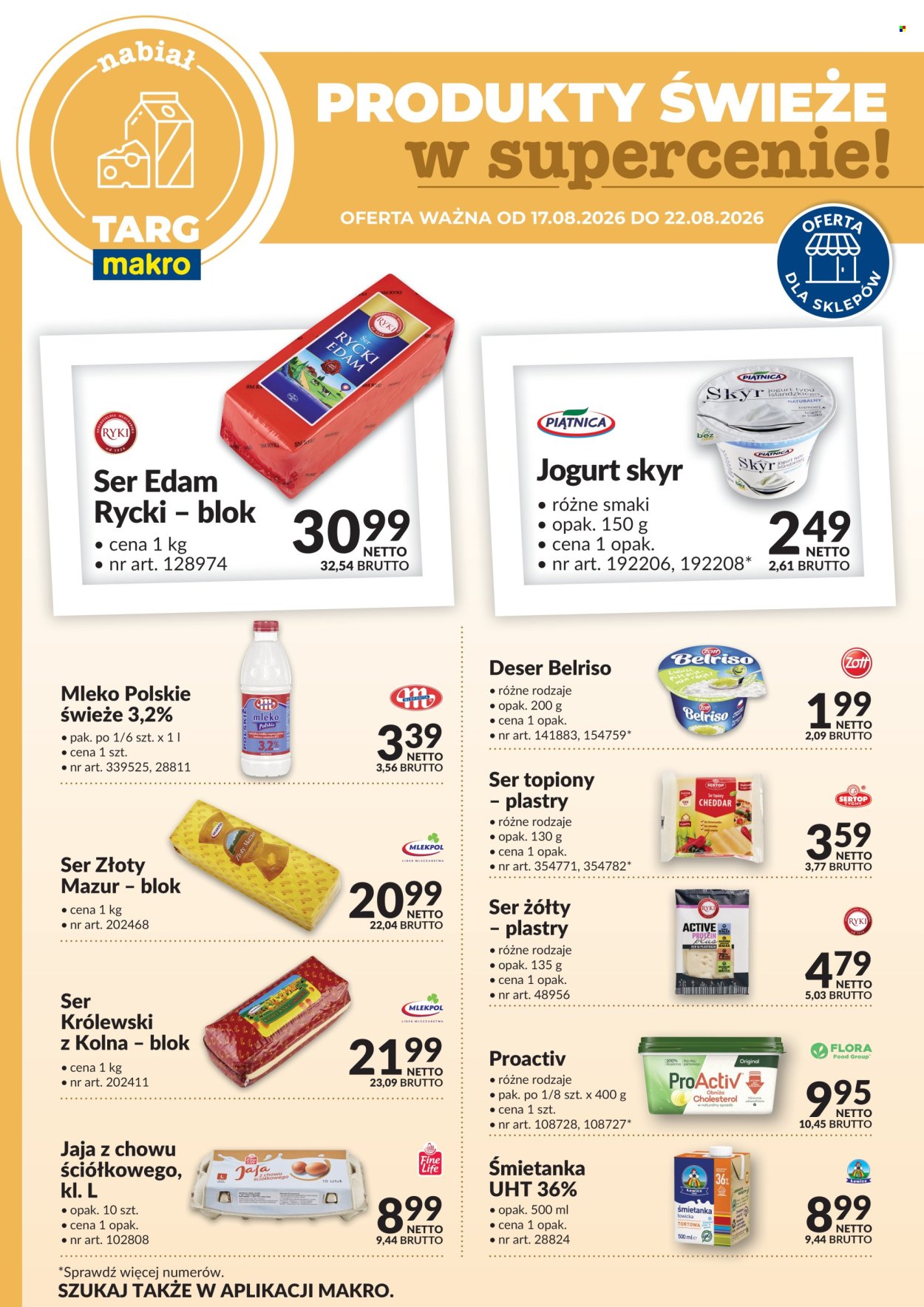 Gazetka Makro - 17.08.2026 - 22.08.2026. Strona 1