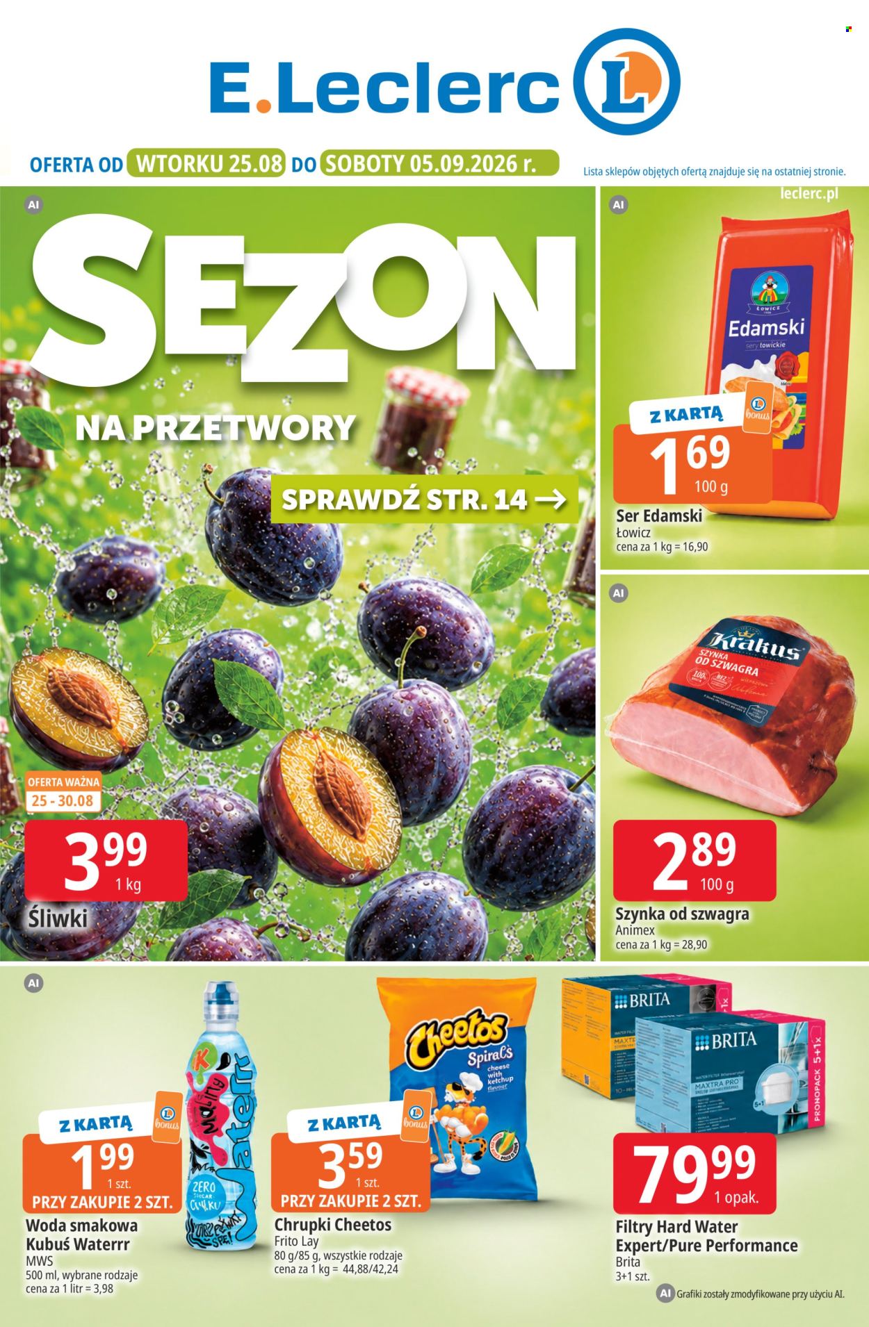 Gazetka E.Leclerc - 25.08.2026 - 5.09.2026. Strona 1