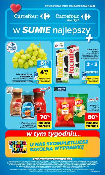 Gazetka Carrefour - 24.08.2026 - 30.08.2026.