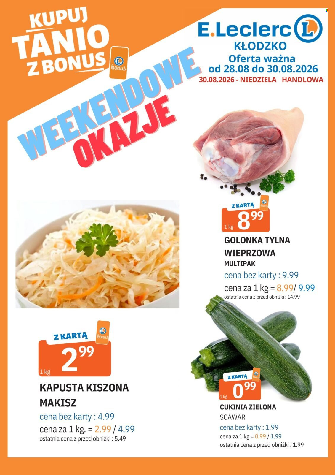 Gazetka E.Leclerc - 28.08.2026 - 30.08.2026. Strona 1