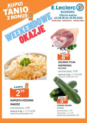 Gazetka E.Leclerc - 28.08.2026 - 30.08.2026.