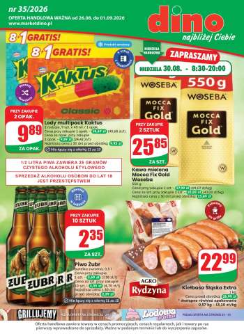 Gazetka Dino - 26.08.2026 - 1.09.2026.