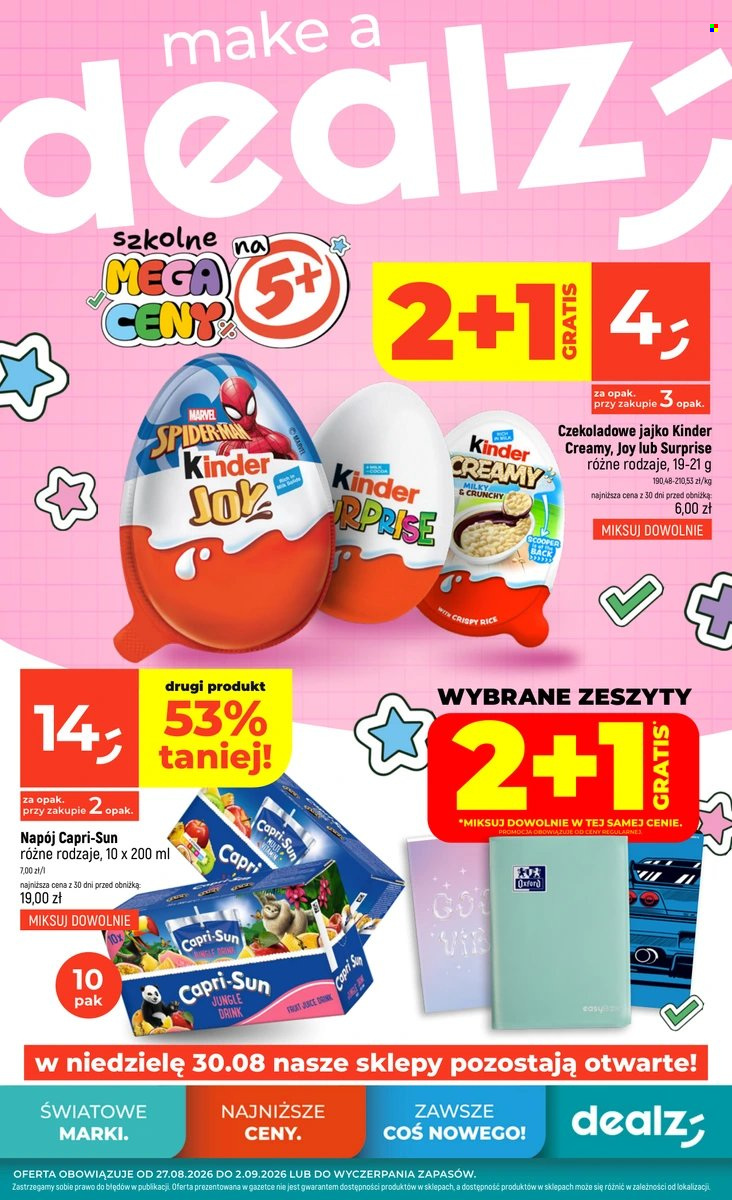 Gazetka Dealz - 27.08.2026 - 2.09.2026. Strona 1