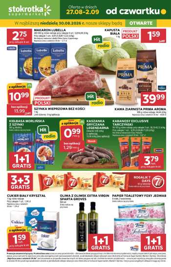 Gazetka Stokrotka Supermarket - 27.08.2026 - 2.09.2026.