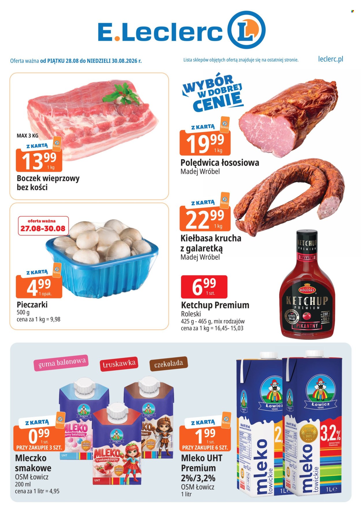 Gazetka E.Leclerc - 28.08.2026 - 30.08.2026. Strona 1