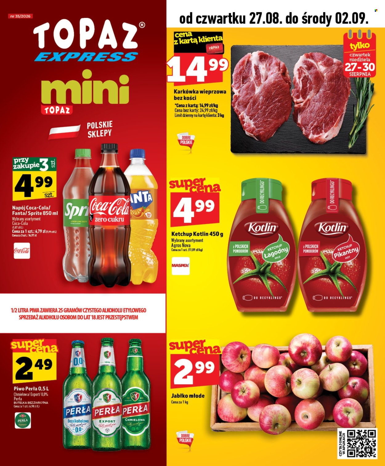 Gazetka Topaz - 27.08.2026 - 2.09.2026. Strona 1