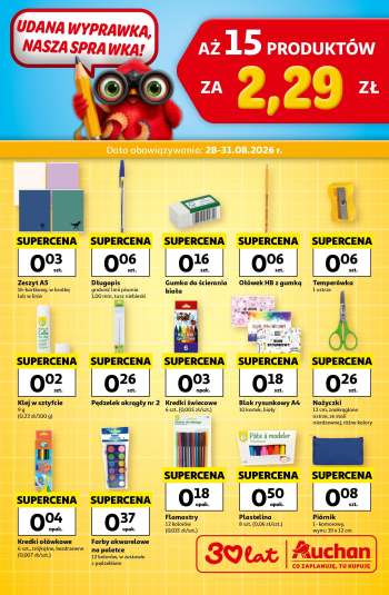 Gazetka Auchan - 28.08.2026 - 31.08.2026.