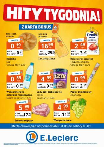 Gazetka E.Leclerc - 28.08.2026 - 5.09.2026.