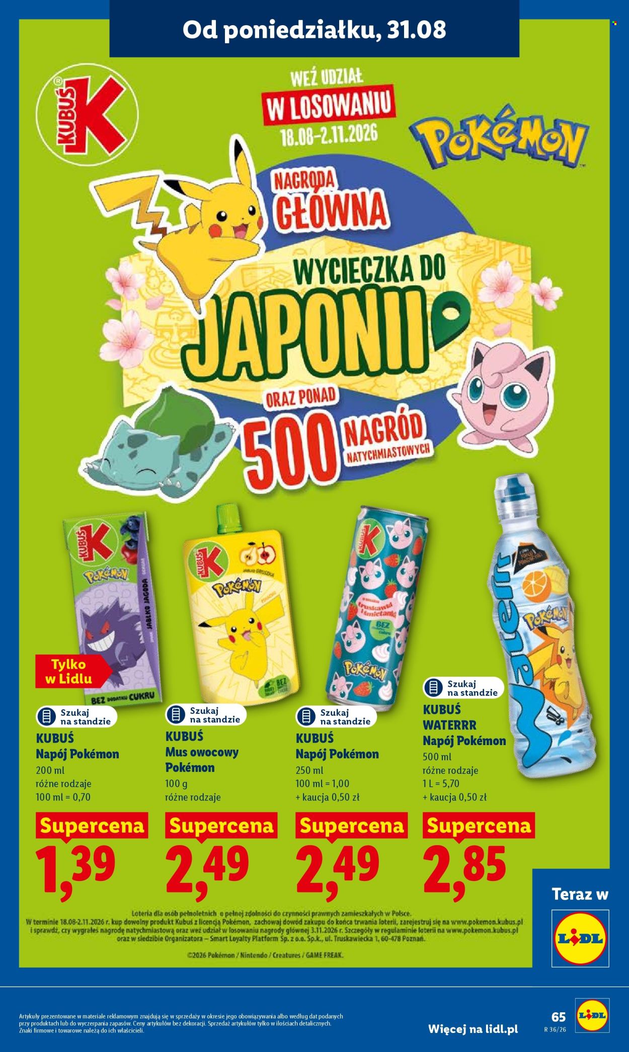 Gazetka Lidl - 31.08.2026 - 2.09.2026. Strona 65