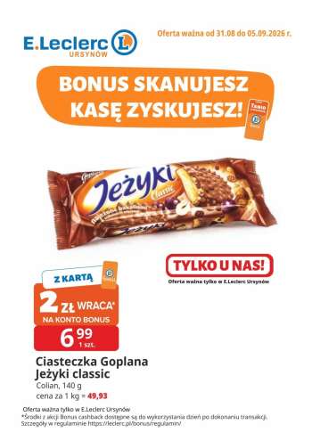 Gazetka E.Leclerc - 31.08.2026 - 5.09.2026.