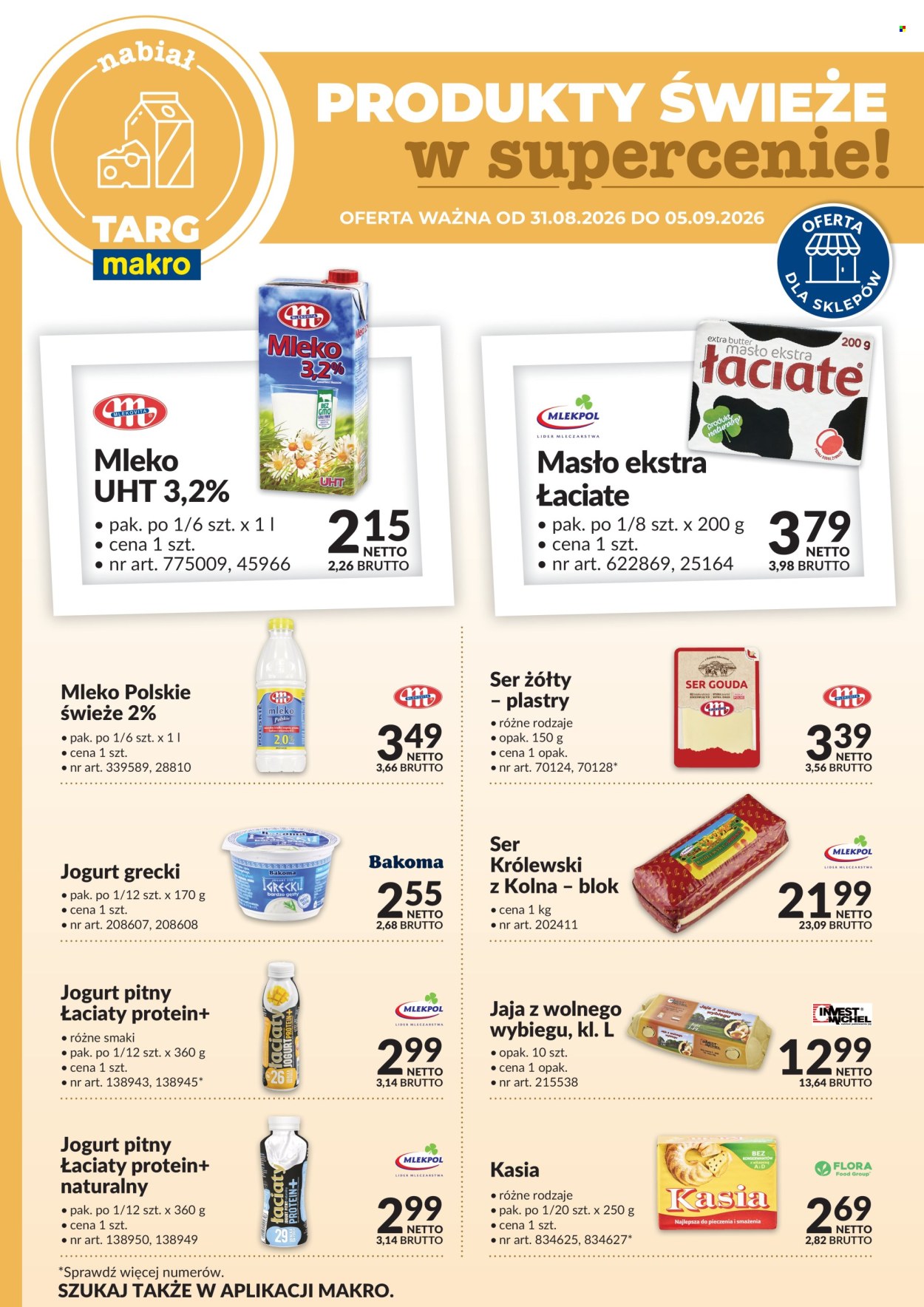 Gazetka Makro - 31.08.2026 - 5.09.2026. Strona 1