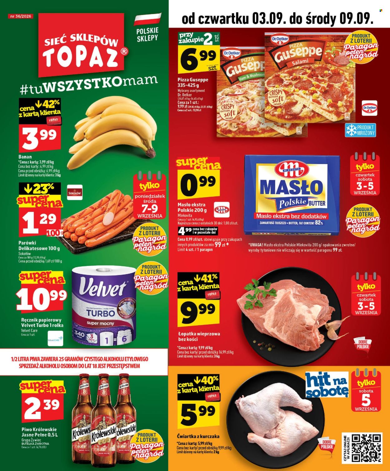 Gazetka Topaz - 3.09.2026 - 9.09.2026. Strona 1