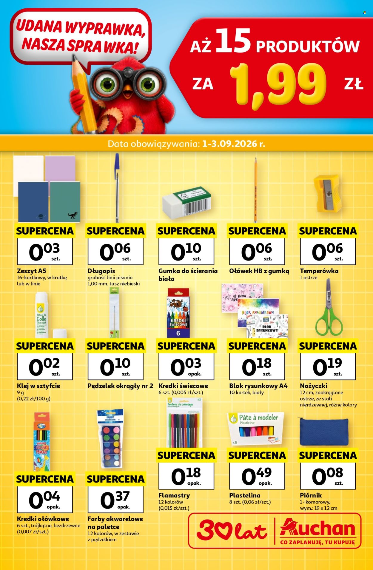 Gazetka Auchan - 1.09.2026 - 3.09.2026. Strona 1