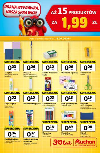 Gazetka Auchan - 1.09.2026 - 3.09.2026.