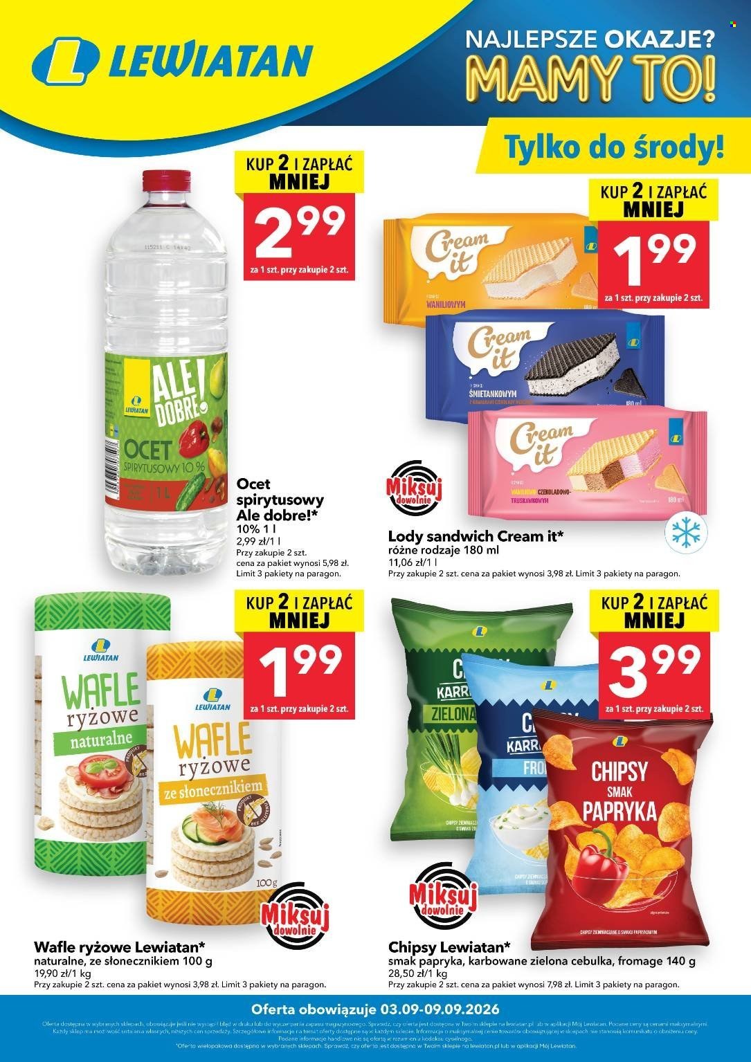 Gazetka Lewiatan - 3.09.2026 - 9.09.2026. Strona 1