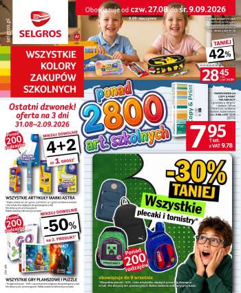 Gazetka Selgros - 27.08.2026 - 9.09.2026.