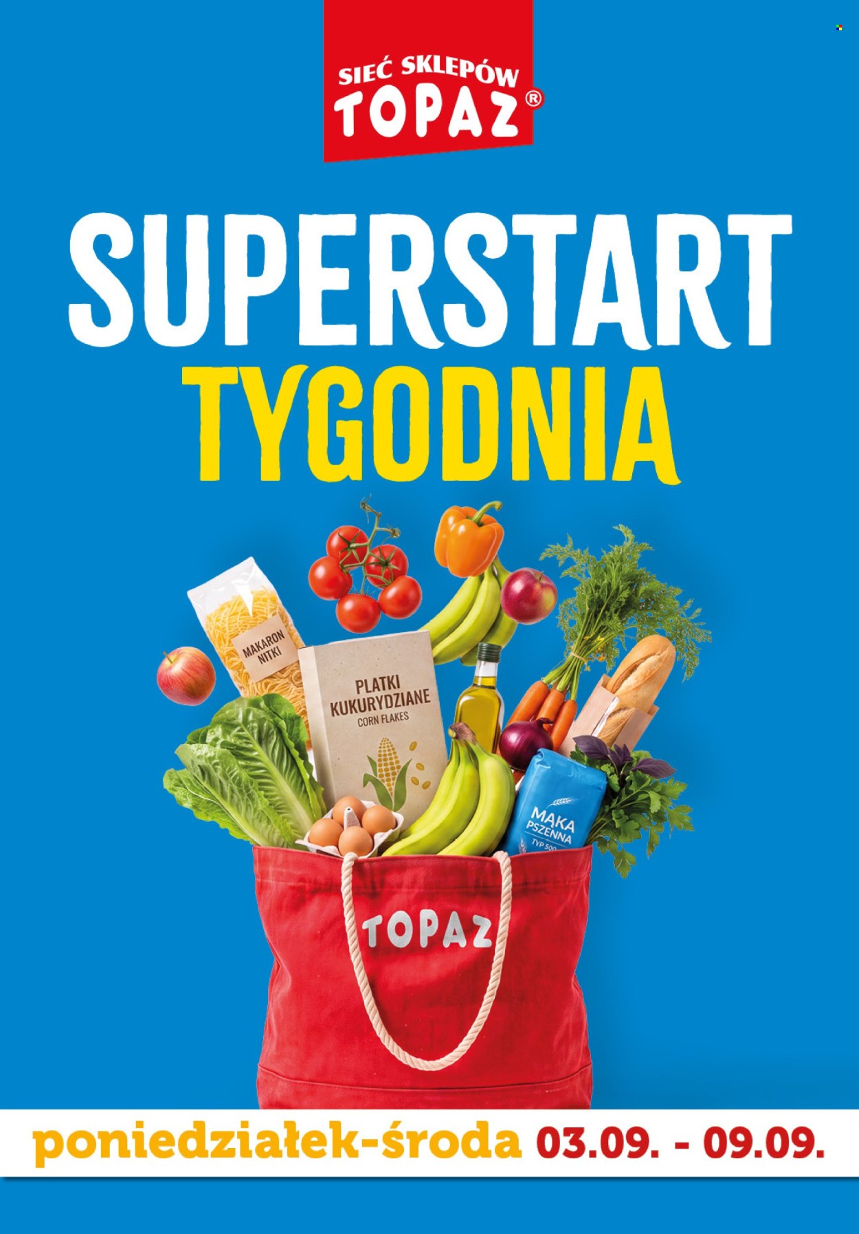 Gazetka Topaz - 7.09.2026 - 9.09.2026. Strona 1