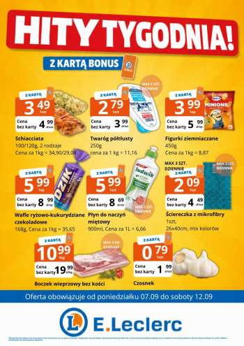 Gazetka E.Leclerc - 7.09.2026 - 12.09.2026.