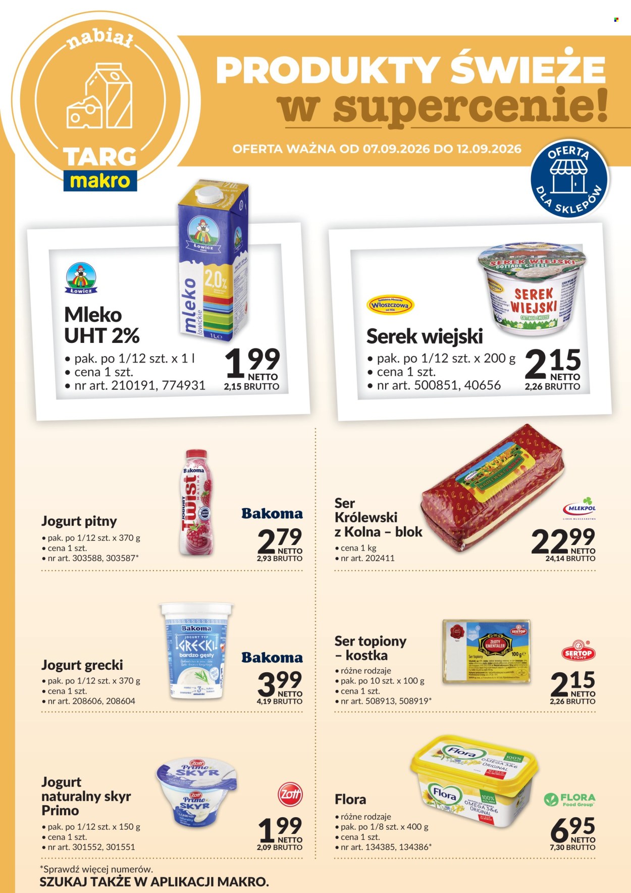 Gazetka Makro - 7.09.2026 - 12.09.2026. Strona 1