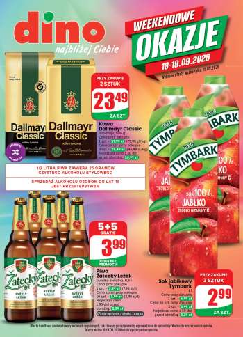 Gazetka Dino - 18.09.2026 - 19.09.2026.