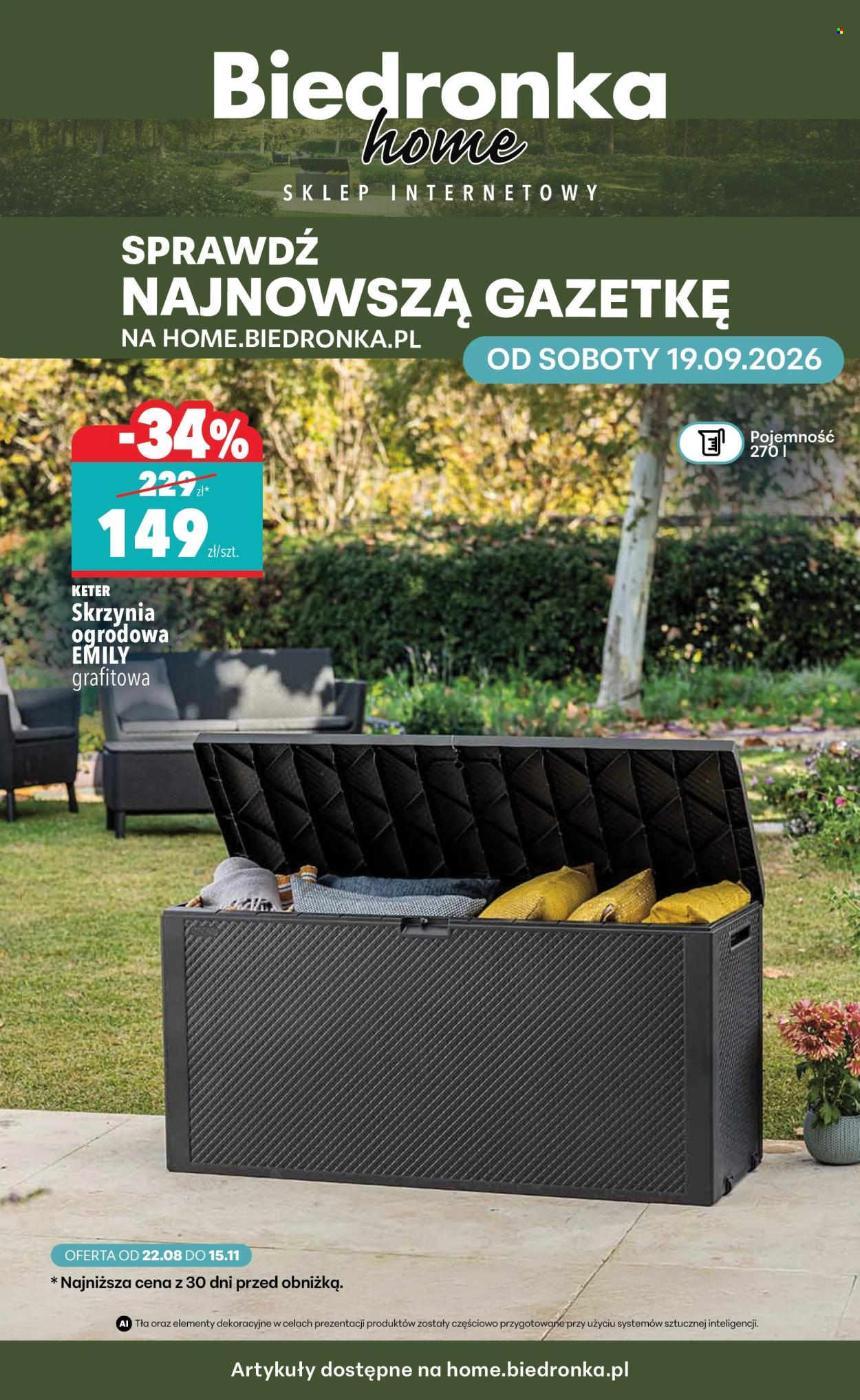 Gazetka Biedronka - 19.09.2026 - 30.09.2026. Strona 1