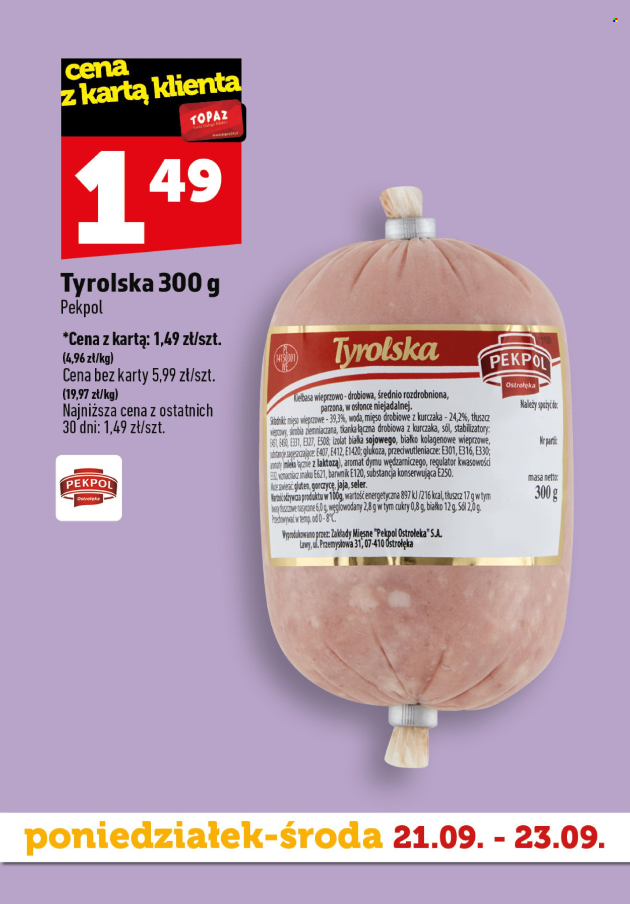 Gazetka Topaz - 21.09.2026 - 23.09.2026. Strona 7