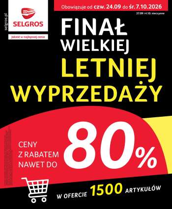 Gazetka Selgros - 24.09.2026 - 7.10.2026.