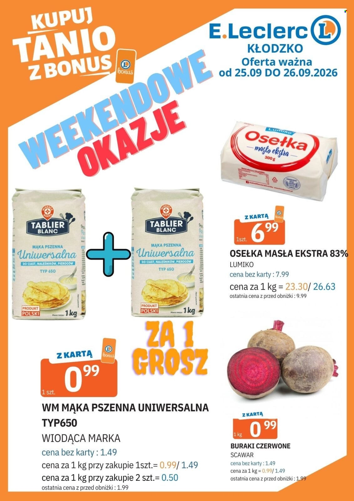 Gazetka E.Leclerc - 25.09.2026 - 26.09.2026. Strona 1