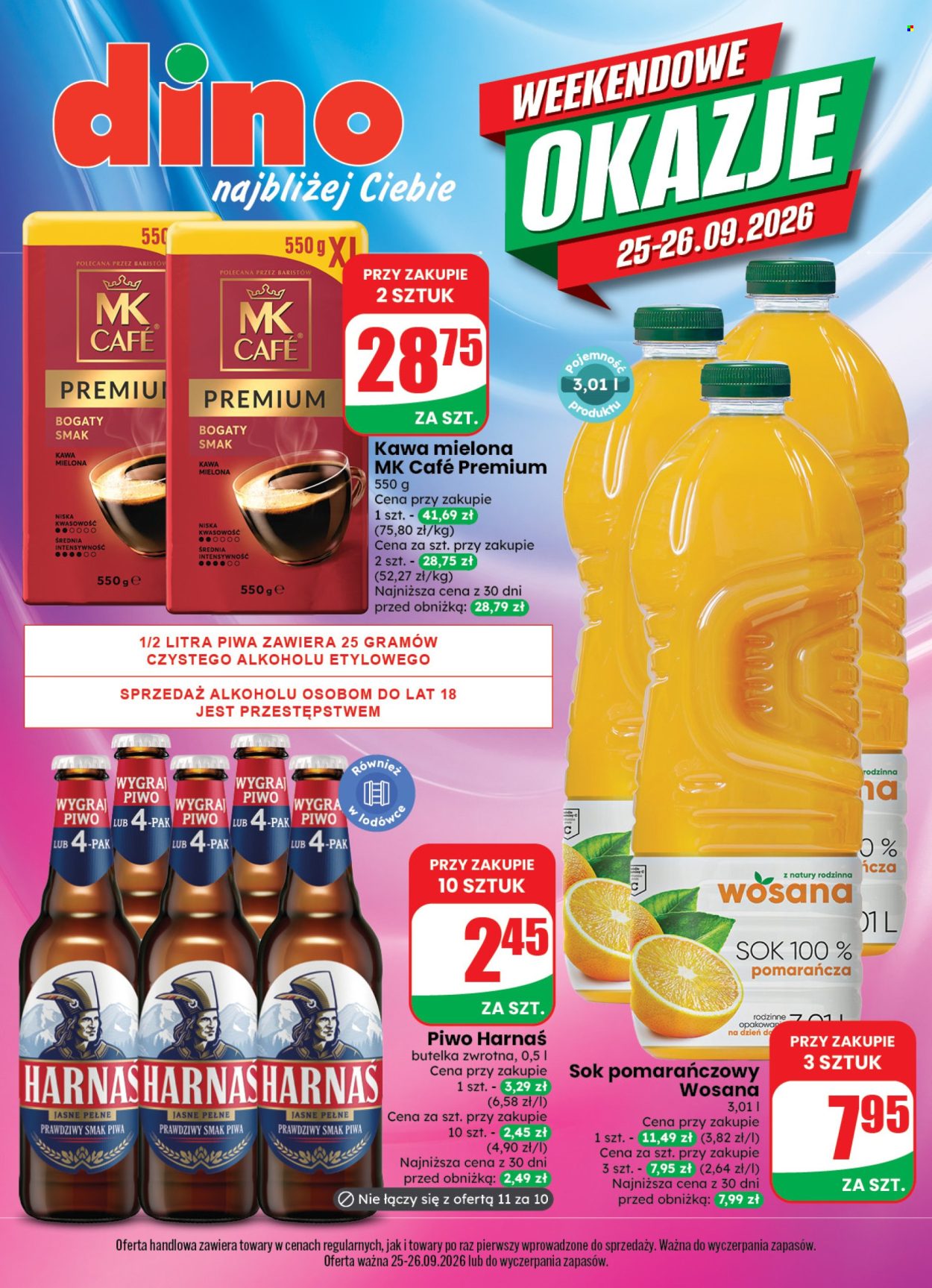 Gazetka Dino - 25.09.2026 - 26.09.2026. Strona 1