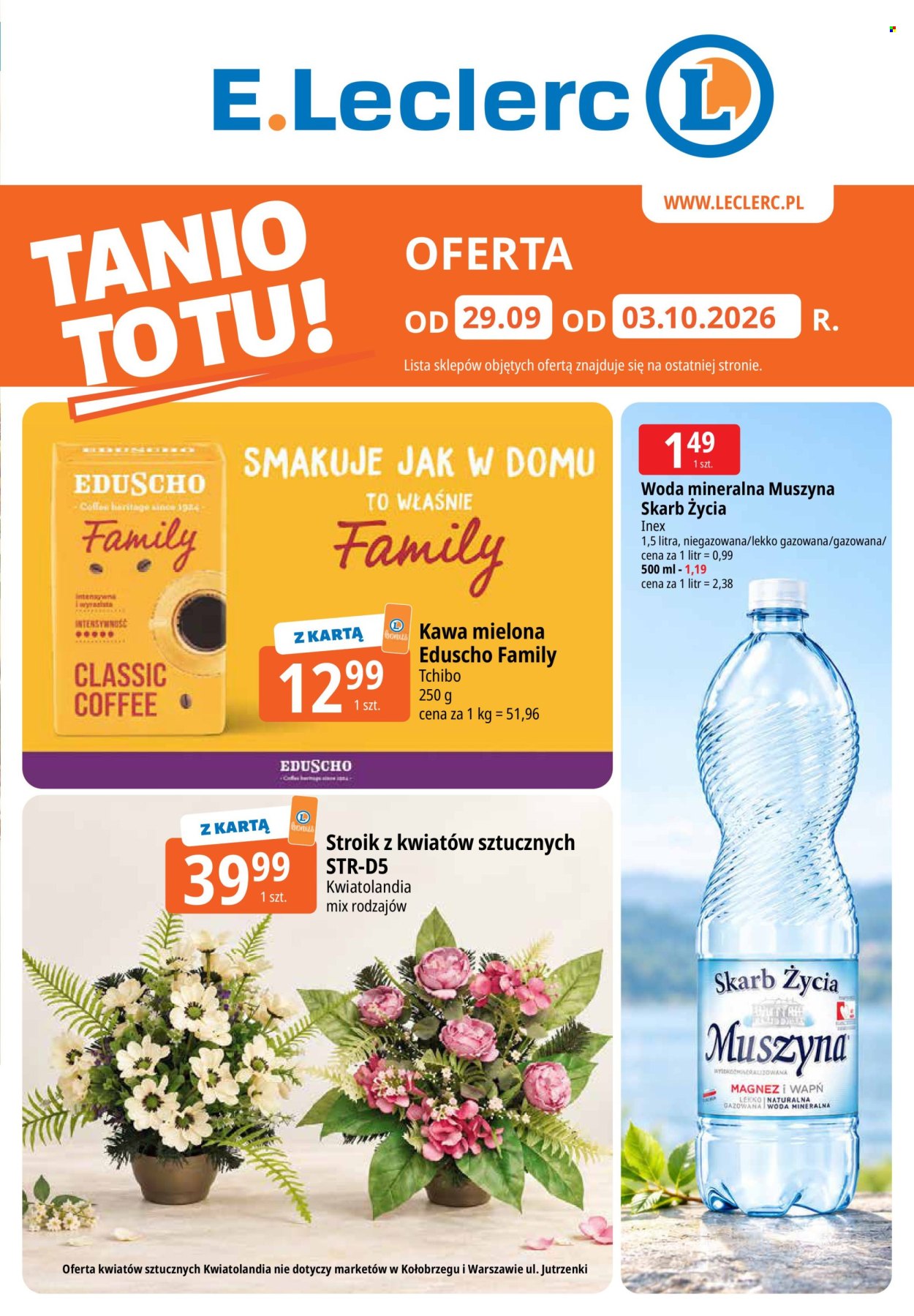 Gazetka E.Leclerc - 29.09.2026 - 3.10.2026. Strona 1