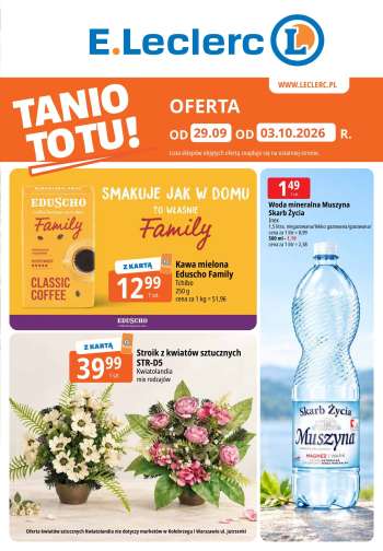 Gazetka E.Leclerc - 29.09.2026 - 3.10.2026.