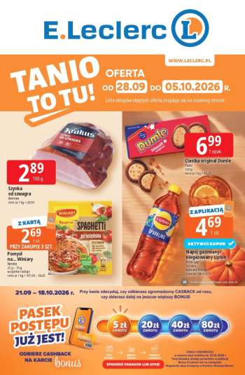 Gazetka E.Leclerc - 28.09.2026 - 5.10.2026.