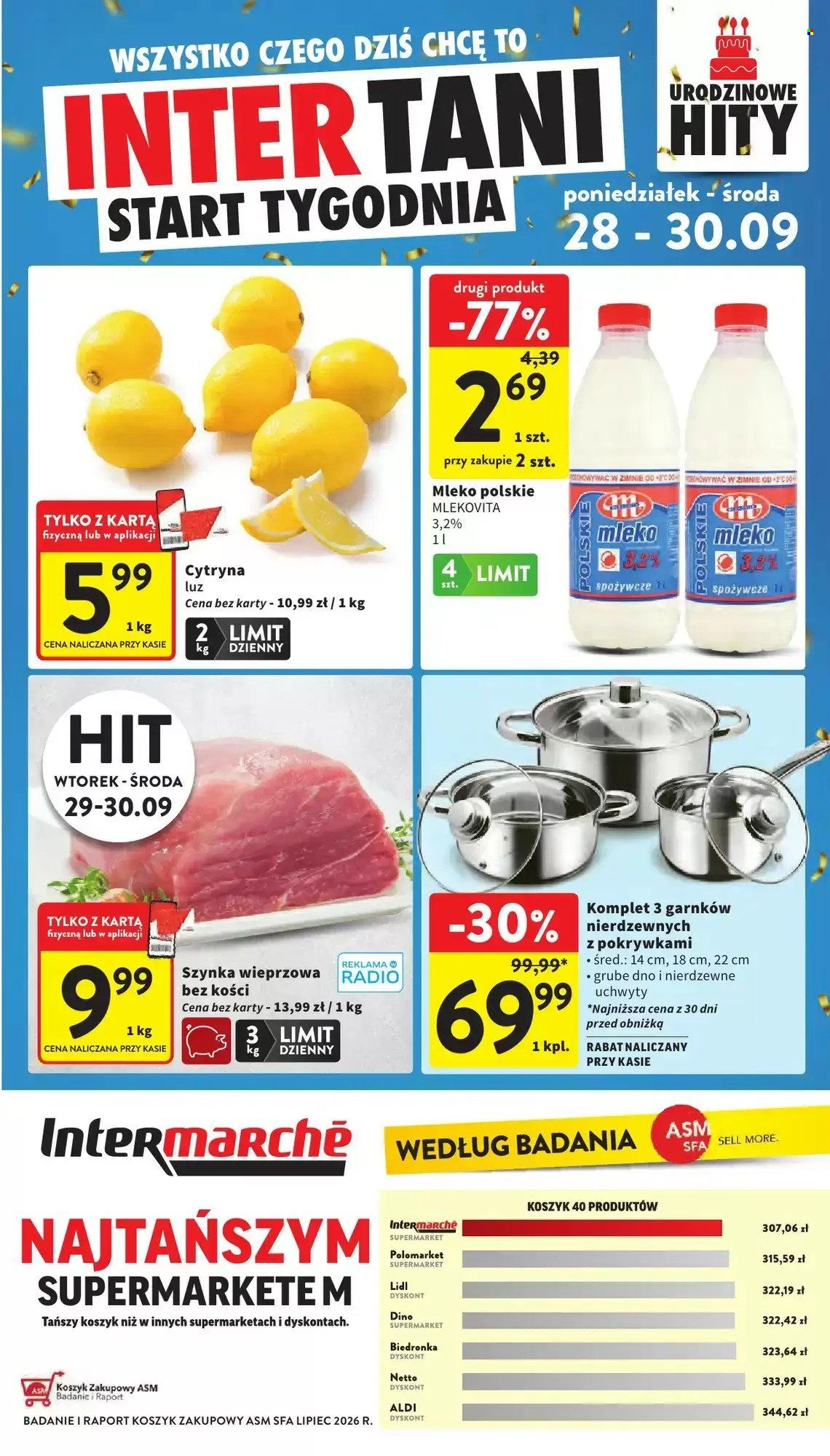 Gazetka Intermarché - 28.09.2026 - 30.09.2026. Strona 1