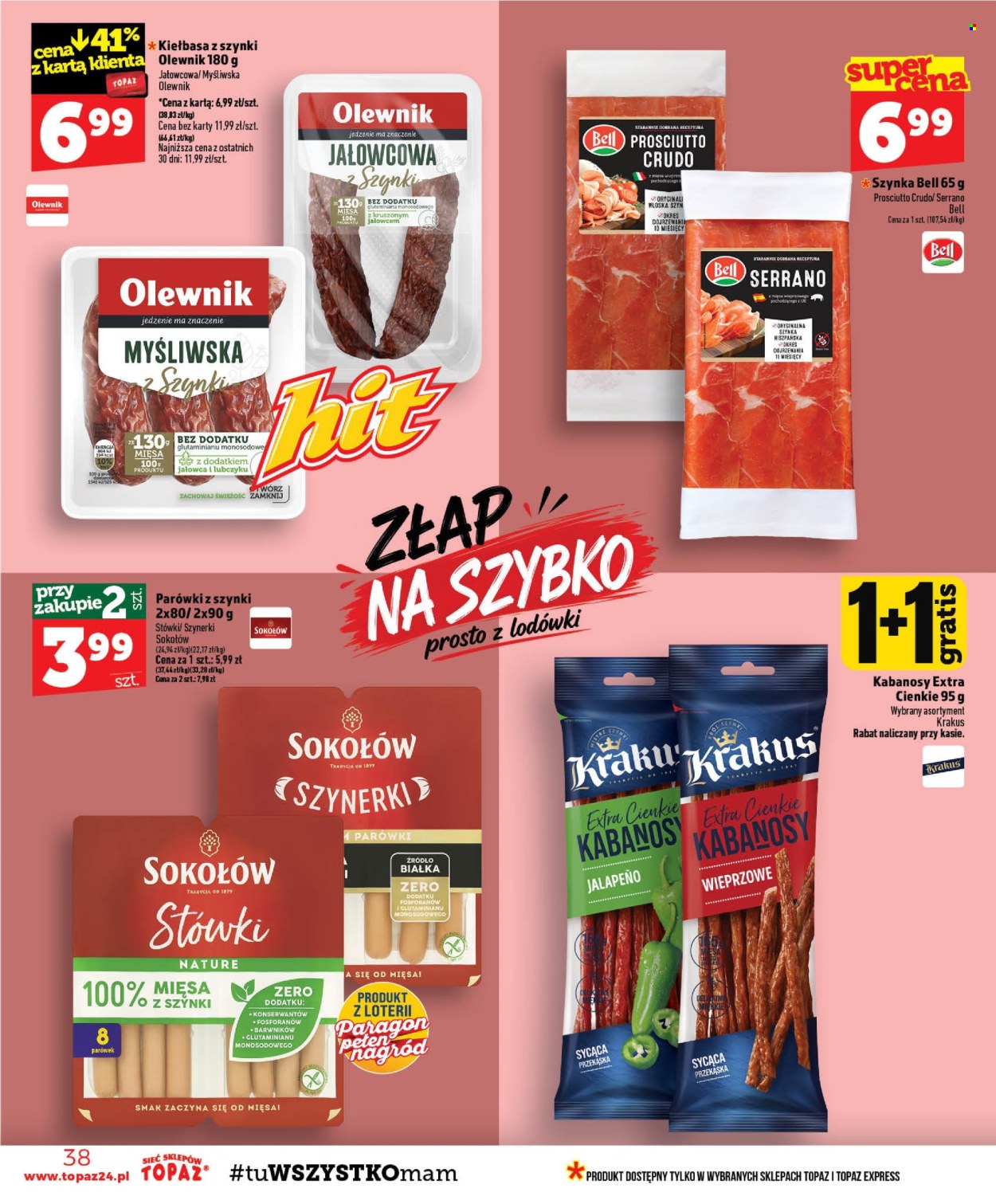 Gazetka Topaz - 1.10.2026 - 7.10.2026. Strona 38