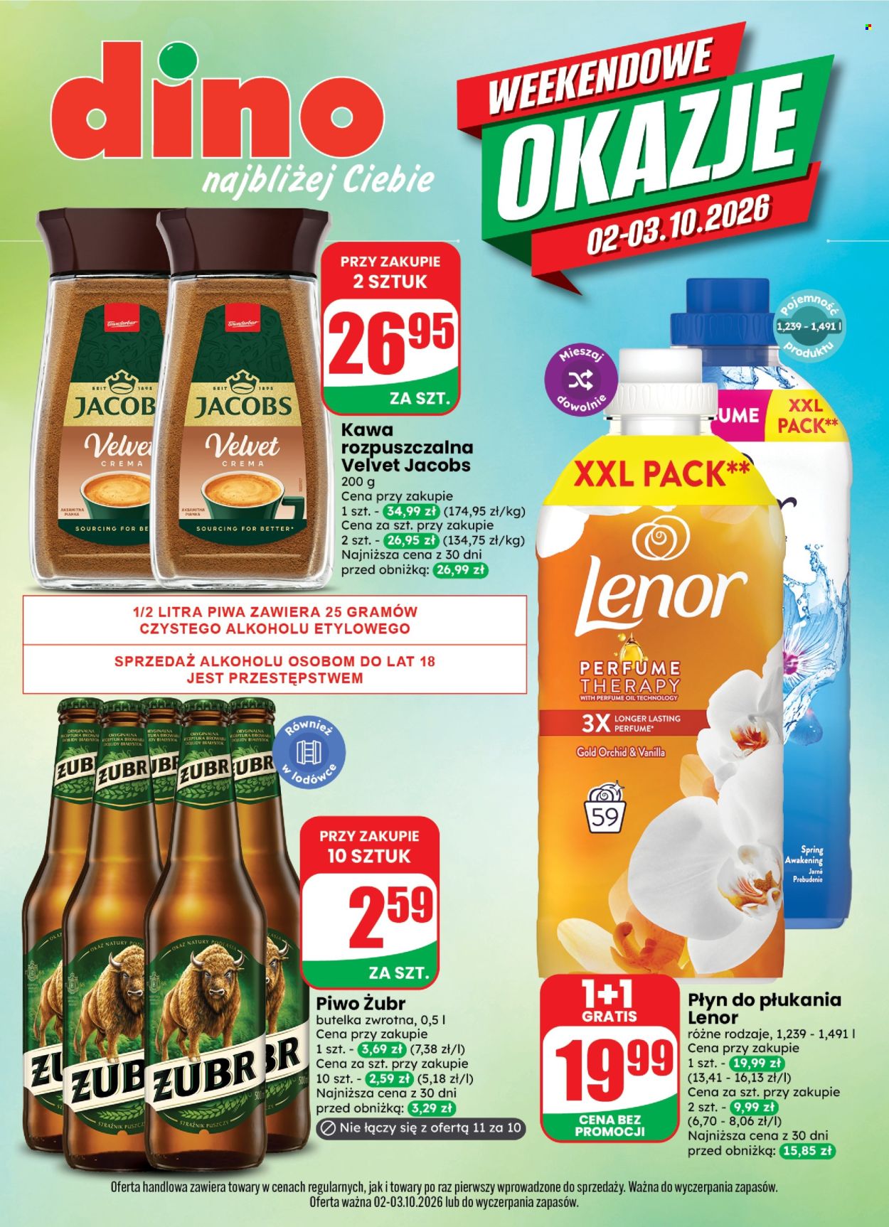 Gazetka Dino - 2.10.2026 - 3.10.2026. Strona 1