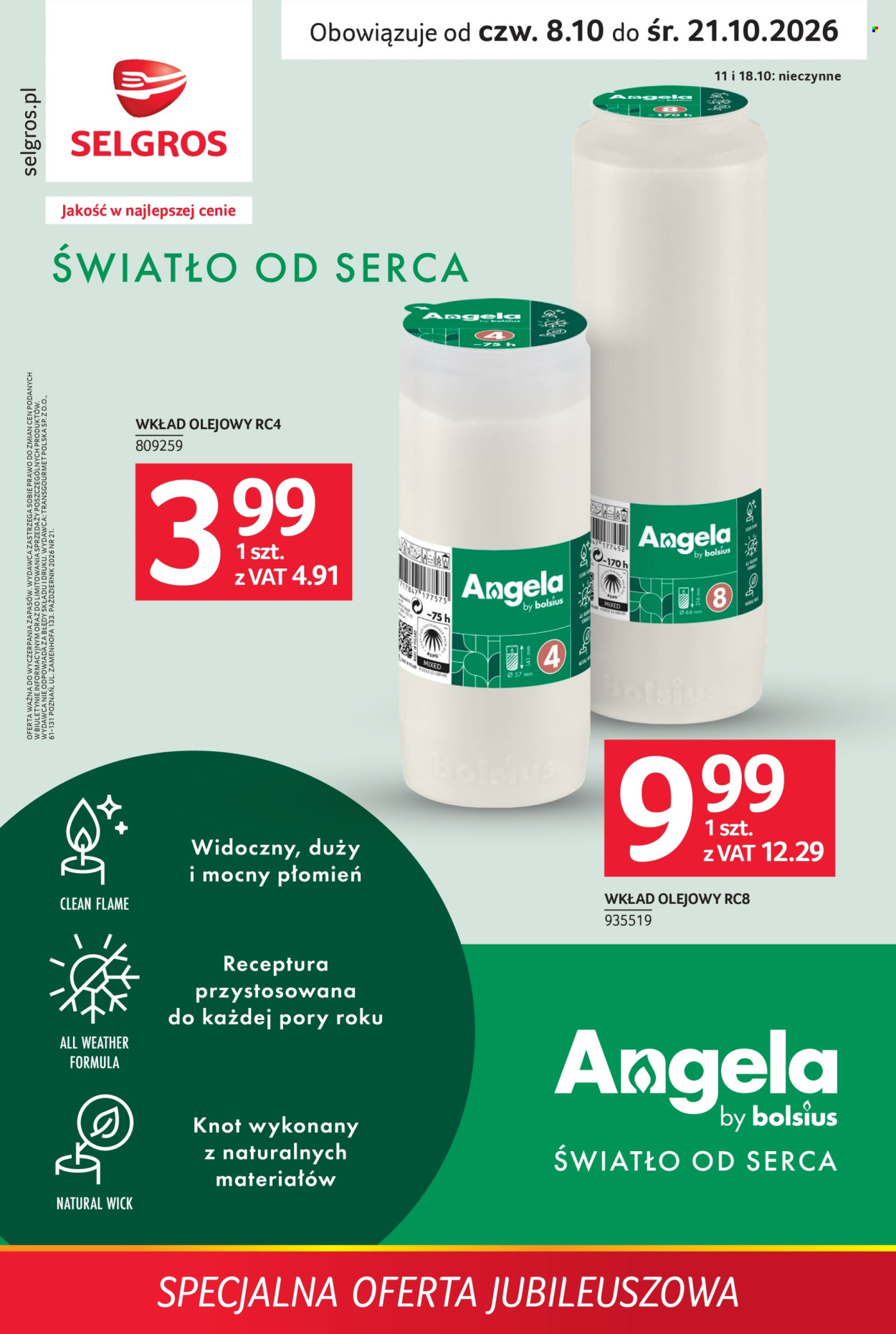 Gazetka Selgros - 8.10.2026 - 21.10.2026. Strona 1