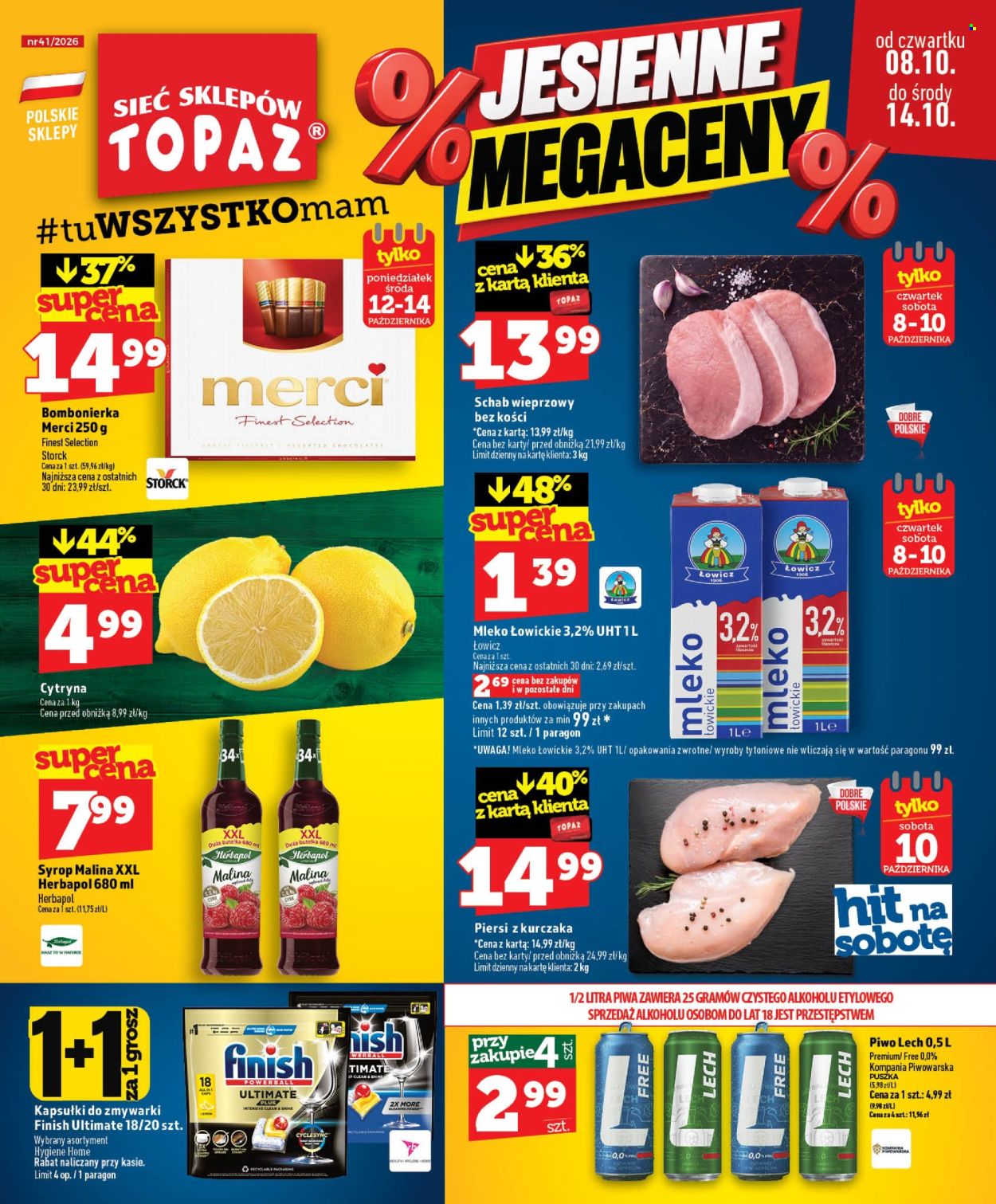 Gazetka Topaz - 8.10.2026 - 14.10.2026. Strona 1