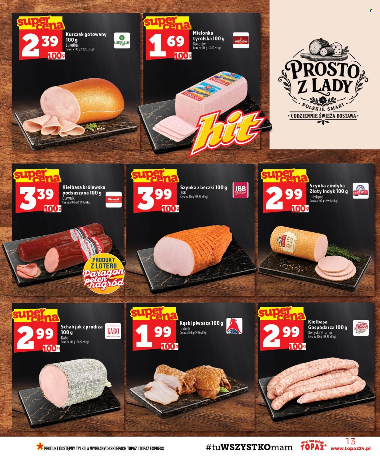Gazetka Topaz - 8.10.2026 - 14.10.2026. Strona 13
