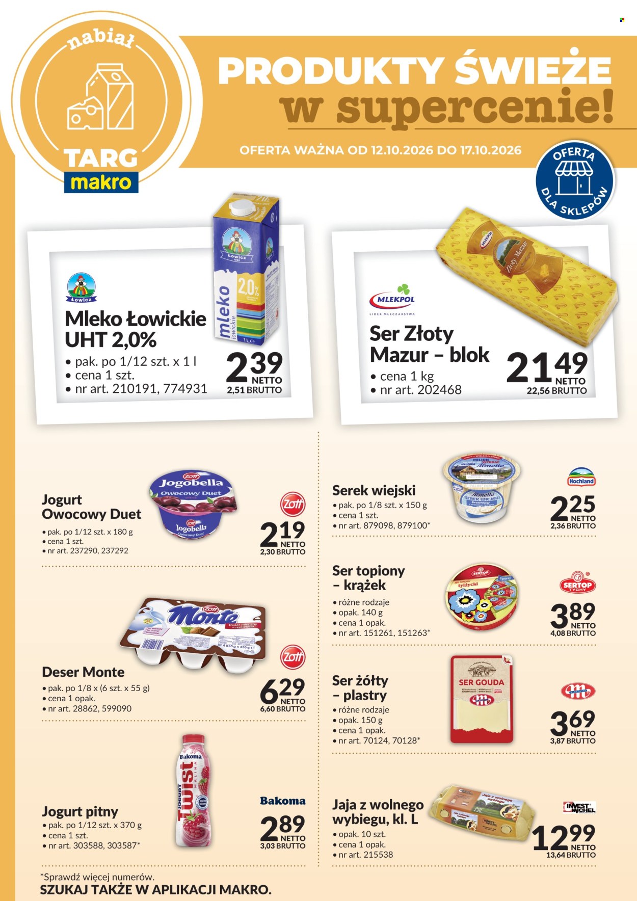 Gazetka Makro - 12.10.2026 - 17.10.2026. Strona 1