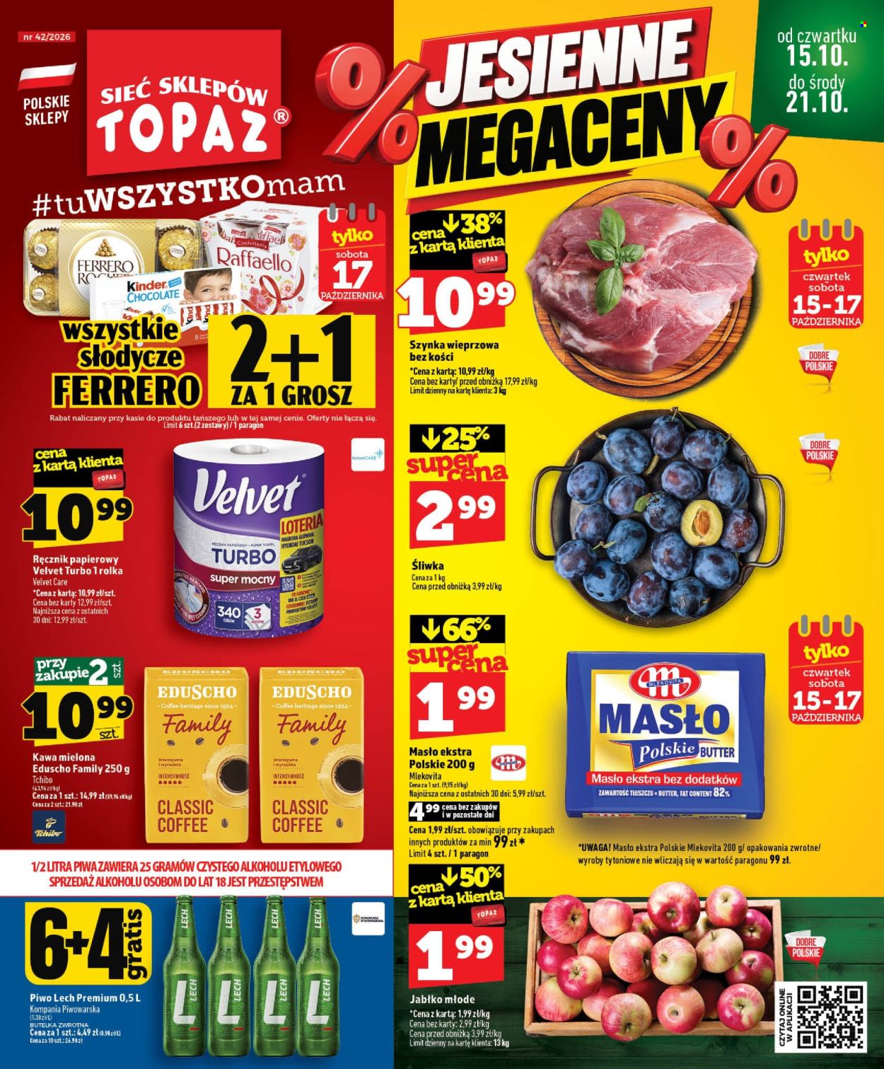 Gazetka Topaz - 15.10.2026 - 21.10.2026. Strona 1