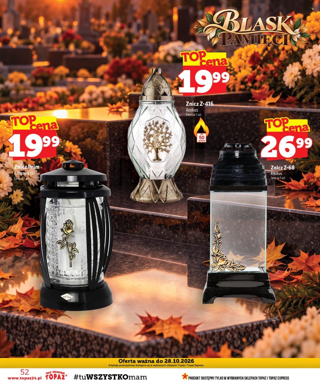 Gazetka Topaz - 15.10.2026 - 21.10.2026. Strona 52