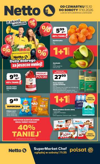 Gazetka Netto - 15.10.2026 - 17.10.2026.