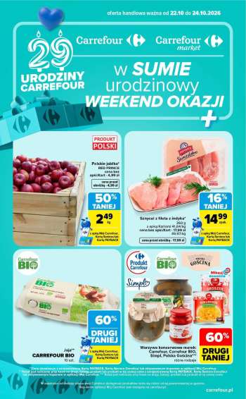Gazetka Carrefour - 22.10.2026 - 24.10.2026.