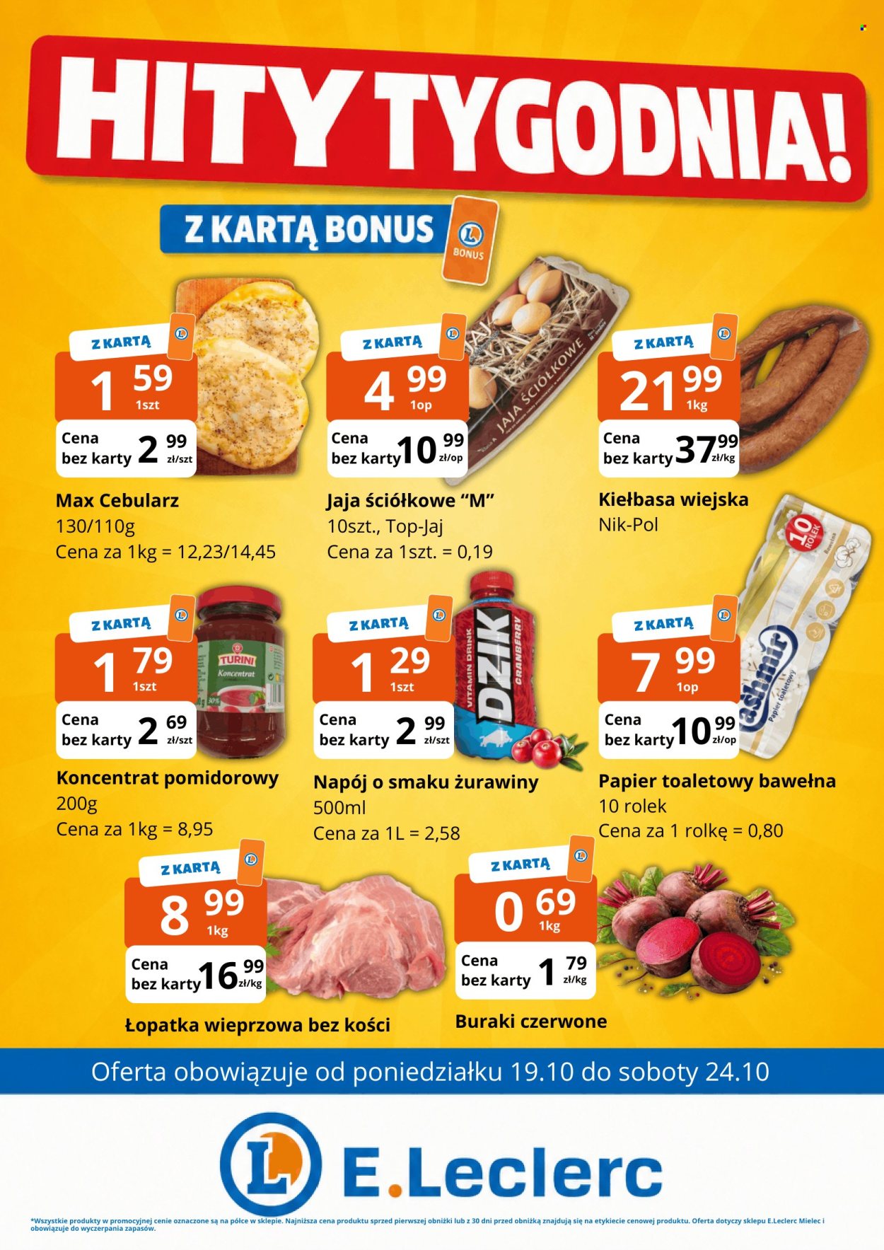 Gazetka E.Leclerc - 19.10.2026 - 24.10.2026. Strona 1