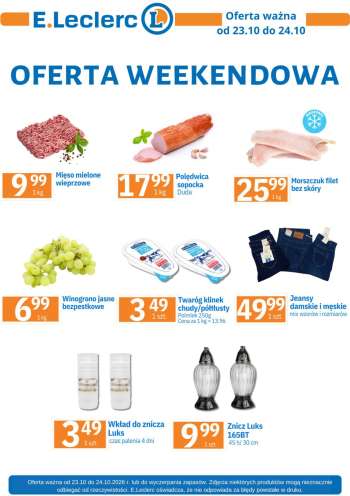 Gazetka E.Leclerc - 23.10.2026 - 24.10.2026.